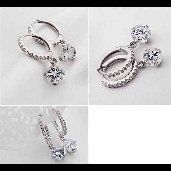 🍀New Austrian crystal Gold / Silver jewelry set. - Picture 12 of 14